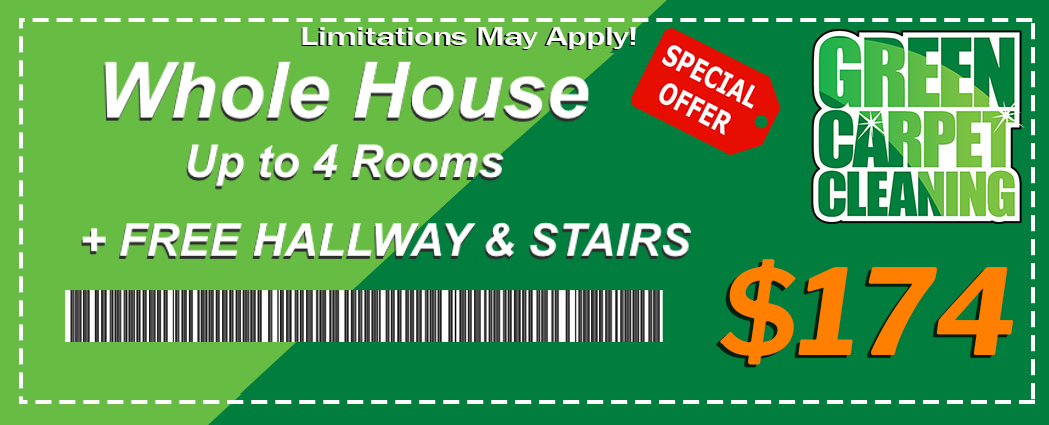 Whole house up to 4 Rooms + Free Hallways and Stairs $179