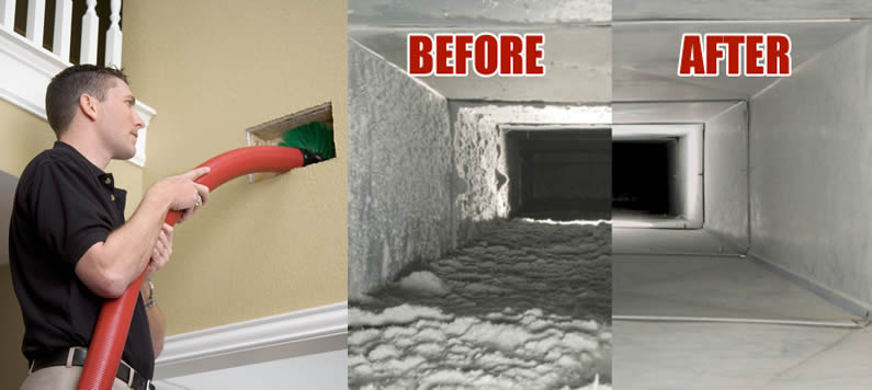 Air Duct Cleaning Before and After